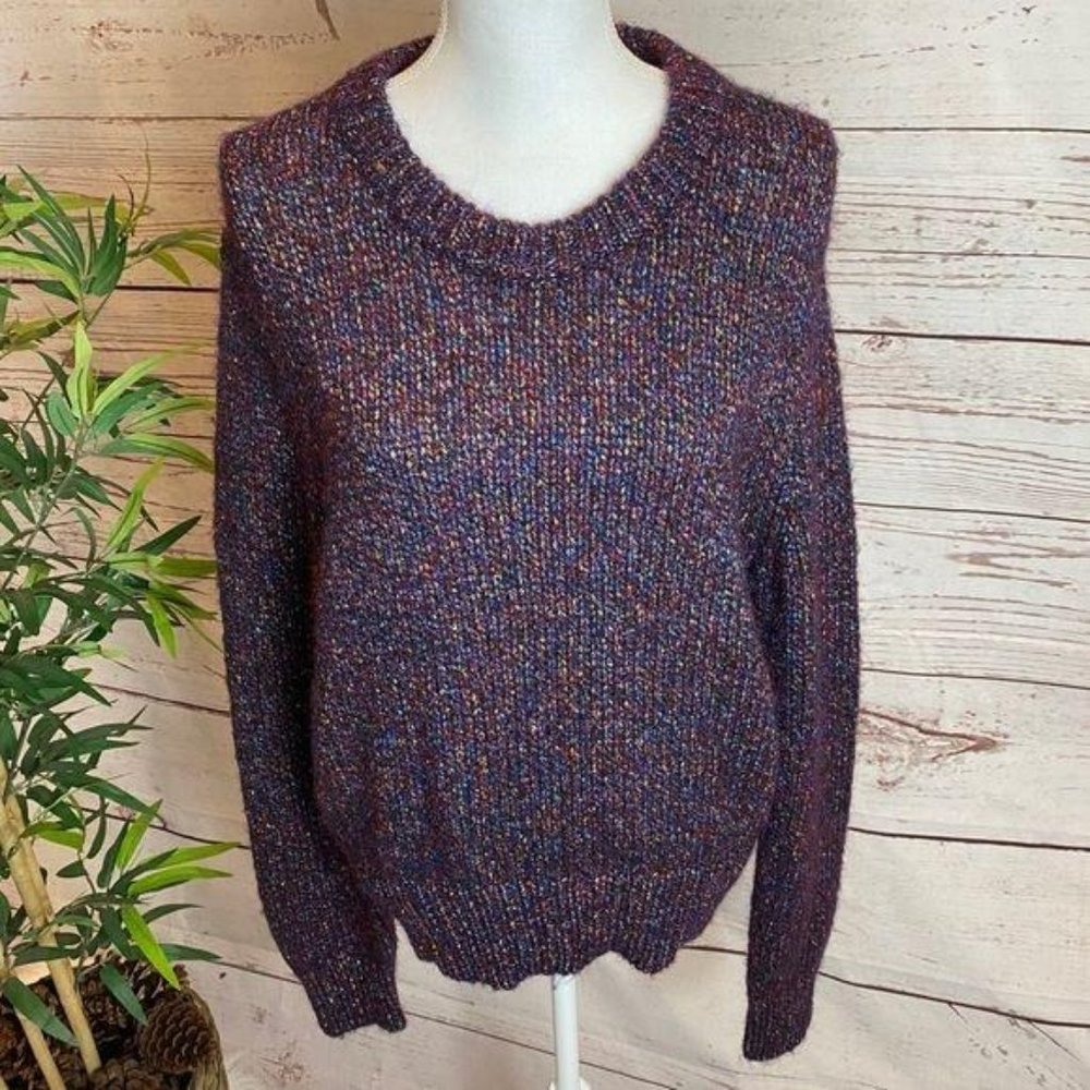 Madewell Shimmer Pullover Chunky Knit Sweater NWT - Picture 9 of 13